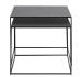 Beistelltisch >PEBBLE< (B/H/T: 65x50x65 cm) in schwarz - 65x50x65 (BxHxT)