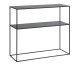 Beistelltisch >PEBBLE< (B/H/T: 90x80x35 cm) in schwarz - 90x80x35 (BxHxT)
