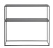 Beistelltisch >PEBBLE< (B/H/T: 90x80x35 cm) in schwarz - 90x80x35 (BxHxT)