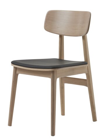 Stuhl >LIVO< (2er Set) (B/H/T: 46x82x54 cm) in natur aus Eiche - 46x82x54cm (BxHxT)