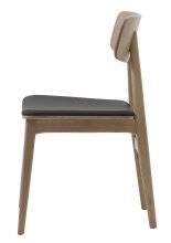 Stuhl >LIVO< (2er Set) (B/H/T: 46x82x54 cm) in natur aus Eiche - 46x82x54cm (BxHxT)