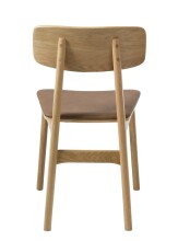 Stuhl >LIVO< (2er Set) (B/H/T: 46x82x54 cm) in natur aus Eiche - 46x82x54cm (BxHxT)