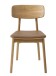 Stuhl >LIVO< (2er Set) (B/H/T: 46x82x54 cm) in natur aus Eiche - 46x82x54cm (BxHxT)