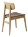 Stuhl >LIVO< (2er Set) (B/H/T: 46x82x54 cm) in natur aus Eiche - 46x82x54cm (BxHxT)