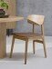 Stuhl >LIVO< (2er Set) (B/H/T: 46x82x54 cm) in natur aus Eiche - 46x82x54cm (BxHxT)