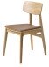 Stuhl >LIVO< (2er Set) (B/H/T: 46x82x54 cm) in natur aus Eiche - 46x82x54cm (BxHxT)