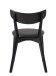 Stuhl >PERO< (2er Set) in schwarz aus Eiche - 48x81x50cm (BxHxT)