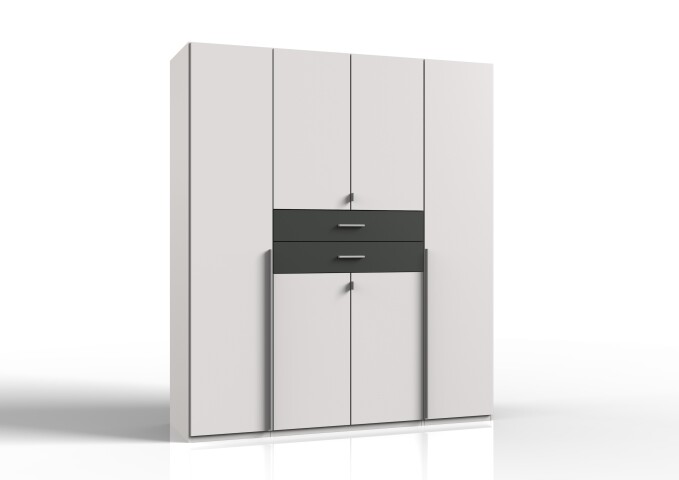 Kleiderschrank >Odessa< (B/H/T: 270x208x58 cm) in Hickory-Oak-Nachbil,  559,95 €