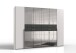 Kleiderschrank >Denver< (B/H/T: 270x208x58 cm) in Weiß - 270x208x58cm (BxHxT)