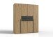 Kleiderschrank >Denver< (B/H/T: 180x208x58 cm) in Artisan-Eiche-Nachbildung