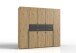 Kleiderschrank >Denver< (B/H/T: 225x208x58 cm) in Artisan-Eiche-Nachbildung