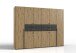 Kleiderschrank >Denver< (B/H/T: 270x208x58 cm) in Artisan-Eiche-Nachbildung
