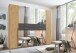Kleiderschrank >Denver< (B/H/T: 270x208x58 cm) in Artisan-Eiche-Nachbildung