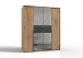 Kleiderschrank >Denver< (B/H/T: 180x208x58 cm) in Plankeneiche-Nachbildung