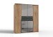 Kleiderschrank >Denver< (B/H/T: 180x208x58 cm) in Plankeneiche-Nachbildung