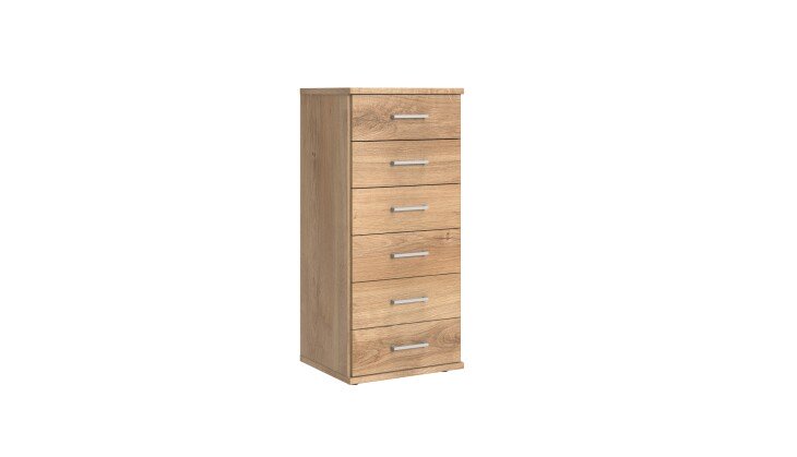 Kommode >Click< (B/H/T: 46x106x40 cm) in Plankeneiche-Nachbildung