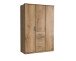 Kleiderschrank >Click< (B/H/T: 135x198x58 cm) in Plankeneiche-Nachbildung