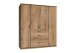 Kleiderschrank >Click< (B/H/T: 180x198x58 cm) in Plankeneiche-Nachbildung