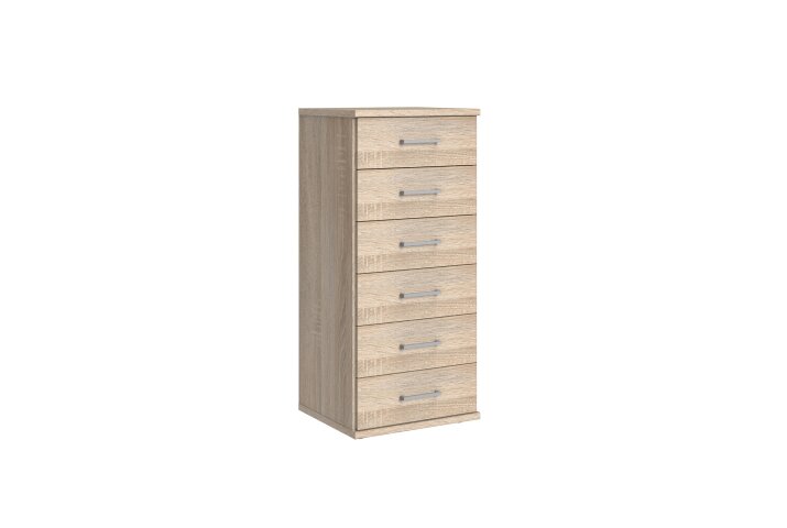 Kommode >Click< (B/H/T: 46x106x40 cm) in Eiche-Sägerau-Nachbildung