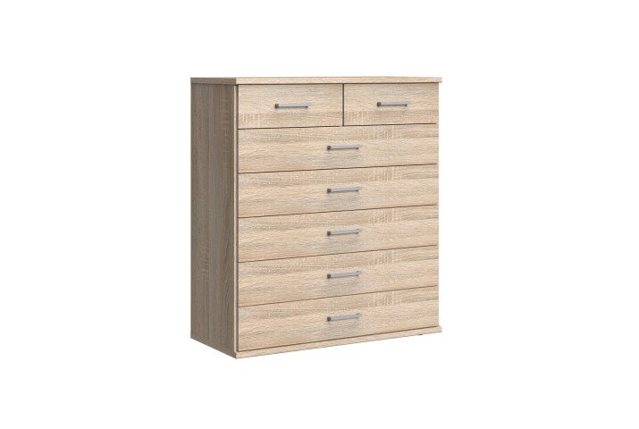 Kommode >Click< (B/H/T: 90x106x40 cm) in Eiche-Sägerau-Nachbildung