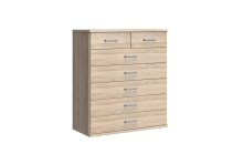 Kommode >Click< (B/H/T: 90x106x40 cm) in Eiche-Sägerau-Nachbildung