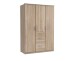 Kleiderschrank >Click< (B/H/T: 135x198x58 cm) in Eiche-Sägerau-Nachbildung