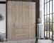 Kleiderschrank >Click< (B/H/T: 180x198x58 cm) in Eiche-Sägerau-Nachbildung