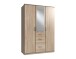 Kleiderschrank >Click< (B/H/T: 135x198x58 cm) in Eiche-Sägerau-Nachbildung