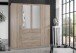 Kleiderschrank >Click< (B/H/T: 180x198x58 cm) in Eiche-Sägerau-Nachbildung
