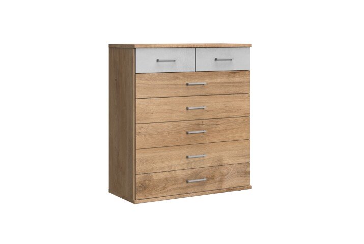 Kommode >Click< (B/H/T: 90x106x40 cm) in Plankeneiche-Nachbildung