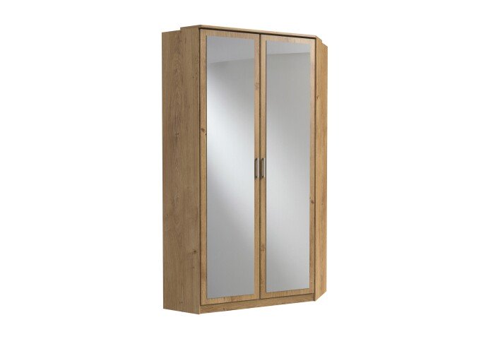 Kleiderschrank >Click< (B/H/T: 95x198x95 cm) in Plankeneiche-Nachbildung