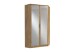 Kleiderschrank >Click< (B/H/T: 95x198x95 cm) in Plankeneiche-Nachbildung