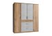 Kleiderschrank >Click< (B/H/T: 180x198x58 cm) in Plankeneiche-Nachbildung