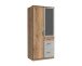Kleiderschrank >Click< (B/H/T: 90x198x58 cm) in Plankeneiche-Nachbildung