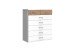 Kommode >Click< (B/H/T: 90x106x40 cm) in Weiß - 90x106x40cm (BxHxT)