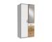 Kleiderschrank >Click< (B/H/T: 90x198x58 cm) in Weiß - 90x198x58cm (BxHxT)
