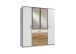Kleiderschrank >Click< (B/H/T: 180x198x58 cm) in Weiß - 180x198x58cm (BxHxT)