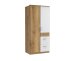 Kleiderschrank >Click< (B/H/T: 90x198x58 cm) in Plankeneiche-Nachbildung