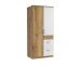 Kleiderschrank >Click< (B/H/T: 90x198x58 cm) in Plankeneiche-Nachbildung