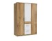 Kleiderschrank >Click< (B/H/T: 135x198x58 cm) in Plankeneiche-Nachbildung