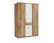 Kleiderschrank >Click< (B/H/T: 135x198x58 cm) in Plankeneiche-Nachbildung