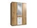 Kleiderschrank >Click< (B/H/T: 135x198x58 cm) in Plankeneiche-Nachbildung