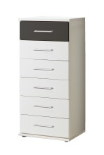 Kommode >Click< (B/H/T: 46x106x40 cm) in Weiß...