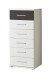 Kommode >Click< (B/H/T: 46x106x40 cm) in Weiß - 46x106x40cm (BxHxT)