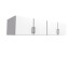 Schrankaufsatz >Click< (B/H/T: 180x40x58 cm) in Weiß - 180x40x58cm (BxHxT)