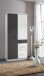 Kleiderschrank >Click< (B/H/T: 90x198x58 cm) in Weiß - 90x198x58cm (BxHxT)