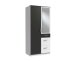 Kleiderschrank >Click< (B/H/T: 90x198x58 cm) in Weiß - 90x198x58cm (BxHxT)