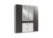 Kleiderschrank >Click< (B/H/T: 180x198x58 cm) in Weiß - 180x198x58cm (BxHxT)