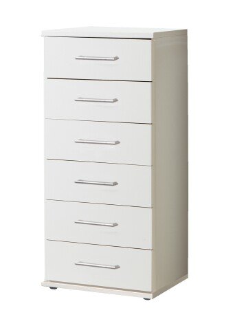 Kommode >Click< (B/H/T: 46x106x40 cm) in Weiß - 46x106x40cm (BxHxT)