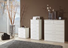 Kommode >Click< (B/H/T: 46x106x40 cm) in Weiß - 46x106x40cm (BxHxT)